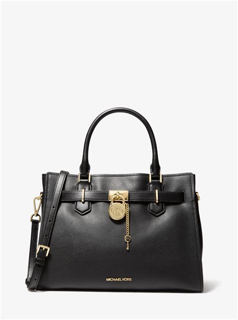 michael kors hamilton medium black totes outlet|michael kors saffiano leather tote.